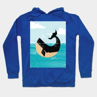 Vintage Whale Hoodie